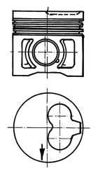 Piston VW 1,9/2,4D 80,01 +0,50 1,75/2/3 (1X/1Y/A