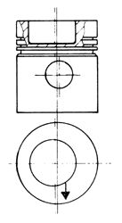 Piston MERCEDES-BENZ OM364/366 98,00 +0,50 2,5/2,5/4 TURBO