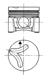 Piston BMW/OPEL 2,5TDS M51 80,00 STD 3/1,75/3