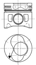 Piston VW 1,9TDI 79,51 STD 1,75/2/3 (1Z/AFN/AG