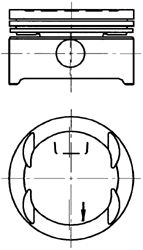 Piston OPEL DOHC 1,6 X16XEL 79,00 STD 1,2/1,5/