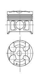 Piston MERCEDES-BENZ OM604-606 87,50 +0,50 2,5-2-3