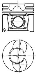 Piston FIAT 1,9JTD/2,4JTD 82,01 STD 3/2/3