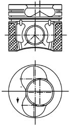 Piston VW 1,9TDI 79,51 STD 1,75/2/3 00- 130KM