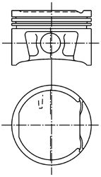 Piston RENAULT 1,6B 16V 79,51 STD K4M 1,5/1,5/2