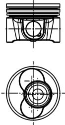 Piston VW 2,0SDI 81,00 STD BDK,BDJ 04- 3/4CYL