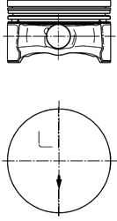 Piston MERCEDES-BENZ A CLASSE W169 04- STD