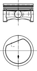 Piston MERCEDES-BENZ A CLASSE W169 04- STD