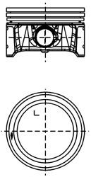 Piston VW 1,4B 16V 01- 76,51 STD 1,2/1,2/2 BCA