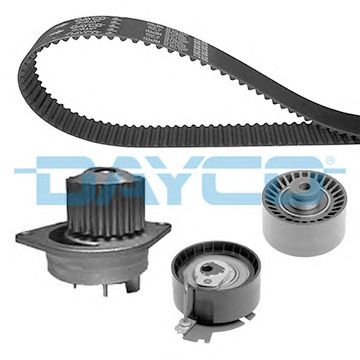 Set pompa apa + curea dintata PEUGEOT 1,6 16V 206/307