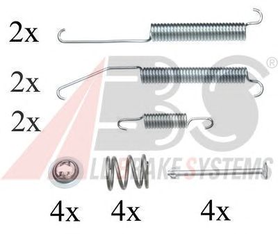 Set accesorii, sabot de frana