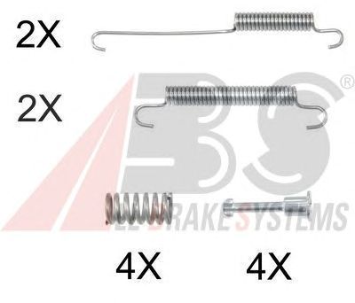 set accesorii, saboti frana parcare