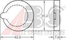 set placute de frana,frana de parcare cu disc