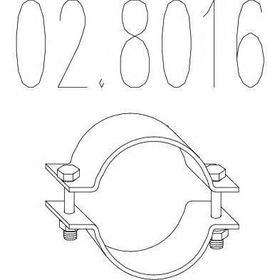 Conector teava, sistem de esapament