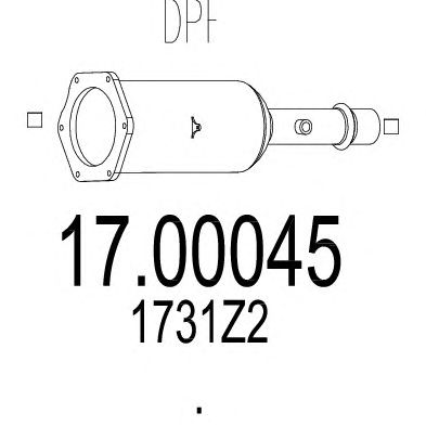 Filtru funingine/particule, sist.de esapament