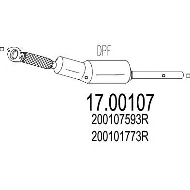 Filtru funingine/particule, sist.de esapament