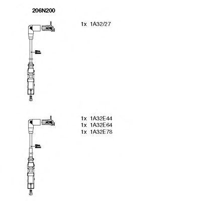 Set cablaj aprinder VW 2,0 GOLF IV/BORA 98-