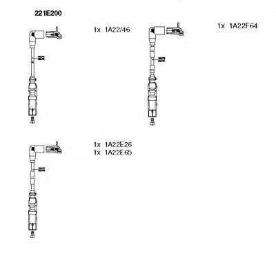 Set cablaj aprinder VW 1,6 PASSAT 96-/A4 95-