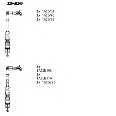 Set cablaj aprinder MERCEDES-BENZ M104 VITO 2,8 97-03