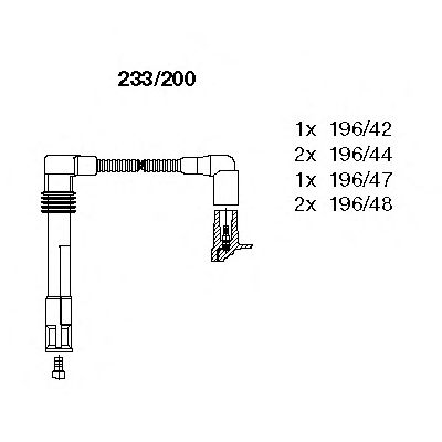 Set cablaj aprinder VW A4/A6 2,4/2,8 95-