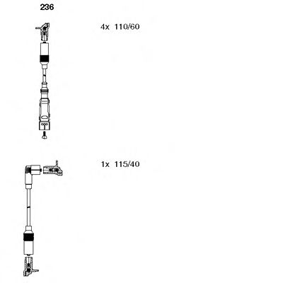 Set cablaj aprinder VW 1,6/2,0 A4/A6 94-