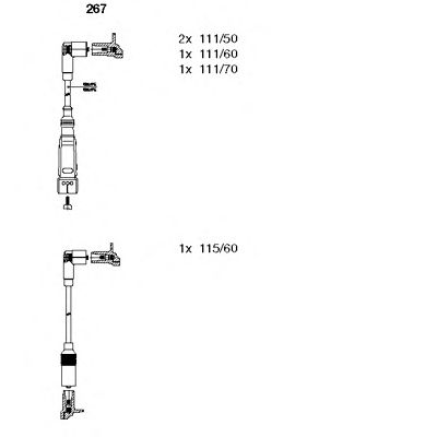 Set cablaj aprinder VW 1,05-1,3 GOLF/POLO 85-94