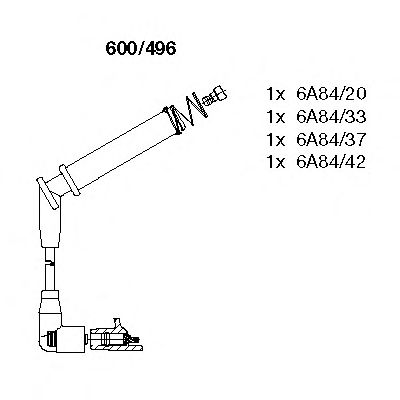 Set cablaj aprinder FORD 1,3 FIESTA 01-/KA 98-