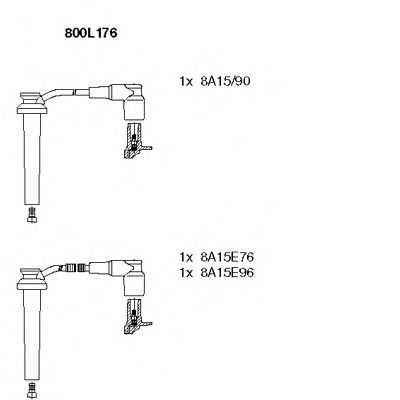 Set cablaj aprinder FORD MONDEO 2,5 -07