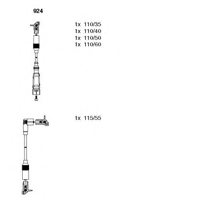 Set cablaj aprinder VW 1,8/2,0 GOLF 3/4 POLO 97-