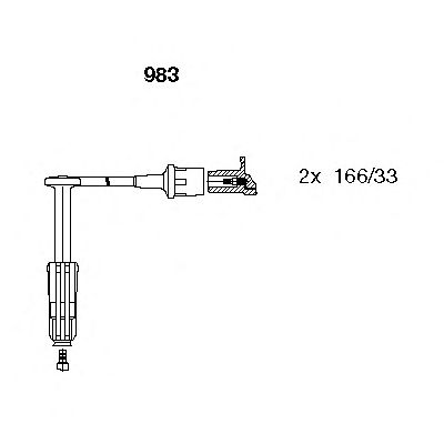 Set cablaj aprinder MERCEDES-BENZ W202 C180/200/220 W124