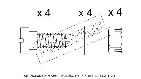 Set accesorii, placute frana