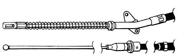 Cablu, frana de parcare