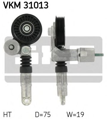 rola intinzator,curea transmisie VW 1,9TDI 98- AJM