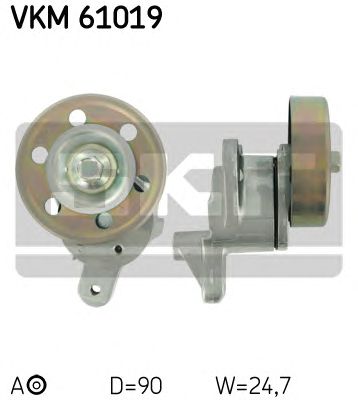 rola intinzator,curea transmisie TOYOTA 2,0D-4D AVENSIS 03-08