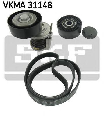 Set curea transmisie cu caneluri VW T5 2,0TDI