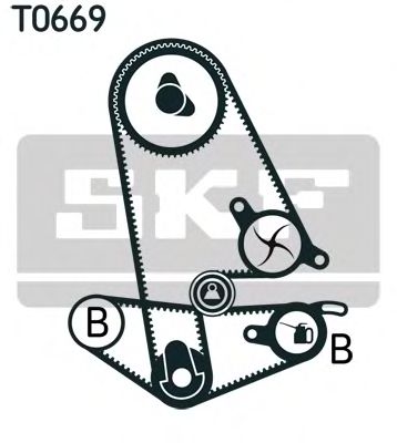 Set curea de distributie HONDA 2,0/2,2