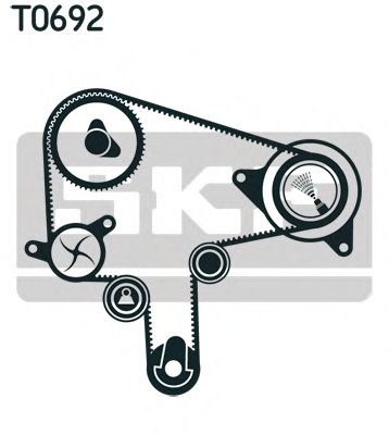 Set curea de distributie MAZDA 5/6 2,0D 05- 150Z