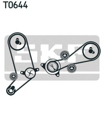 Set pompa apa + curea dintata VW 2,5TDI T4