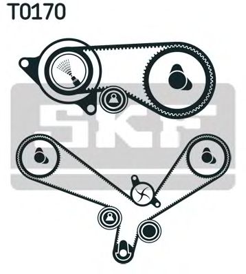 Set pompa apa + curea dintata VW 2,5 TDI