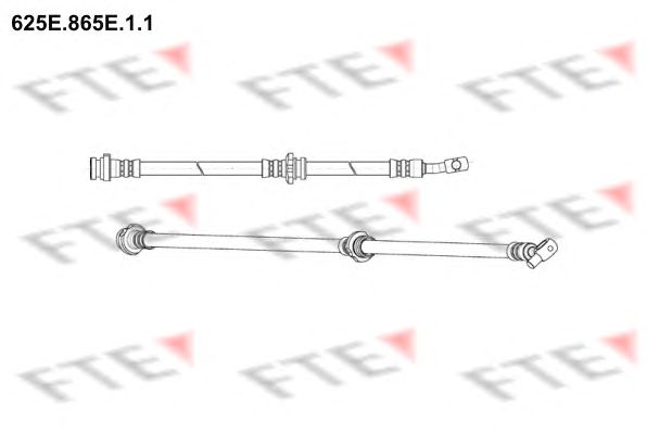 Furtun frana NISSAN QASHQAI 07- 625.35MM