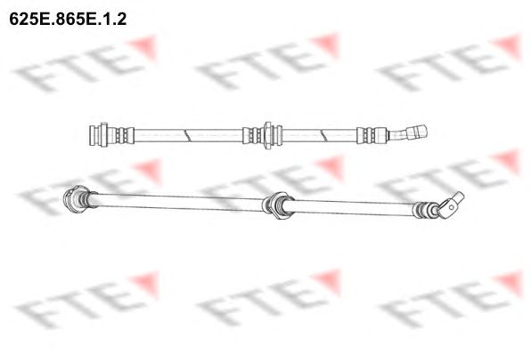 Furtun frana NISSAN QASHQAI 07- 625.35MM