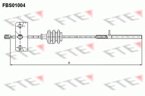 Cablu, frana de parcare ALFA 145/146/147/155/156 94-10