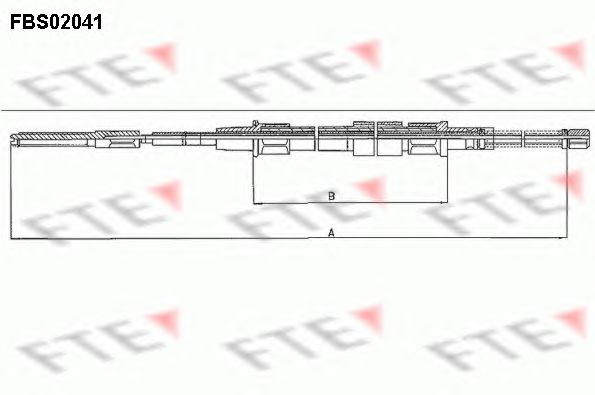 Cablu, frana de parcare VW PASSAT 88-97