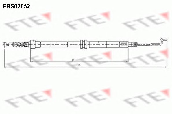 Cablu, frana de parcare VW T4 90-03