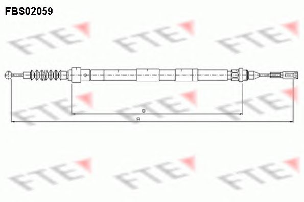 Cablu, frana de parcare VW SHARAN 97-10