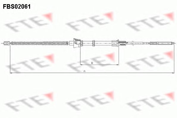 Cablu, frana de parcare VW LUPO 98-05