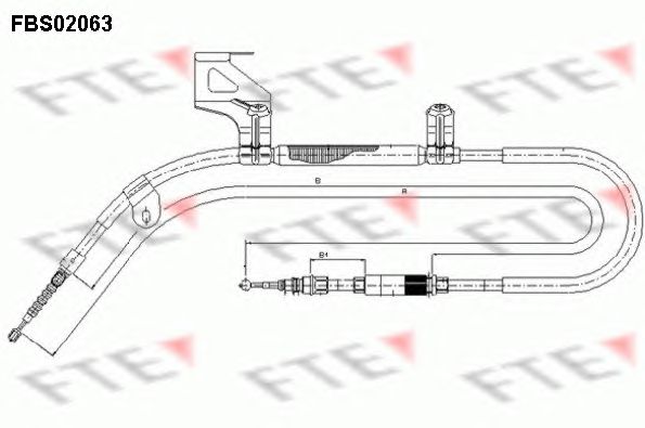 Cablu, frana de parcare VW PASSAT 96-05