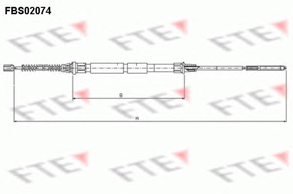 Cablu, frana de parcare VW CADDY 95-04