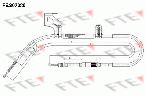 Cablu, frana de parcare SKODA SUPERB 01-08