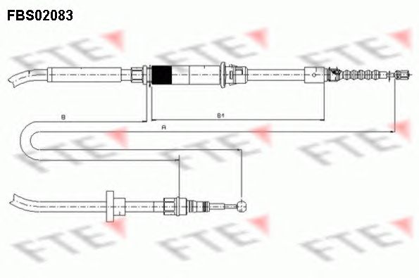 Cablu, frana de parcare VW PASSAT 96-05 4 MOTION